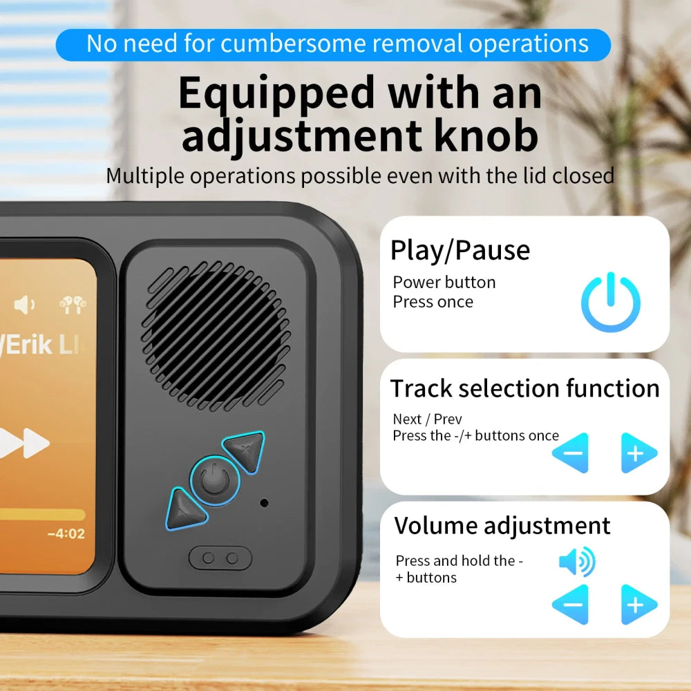 Waterproof Shower Phone Holder with Bluetooth Speaker
